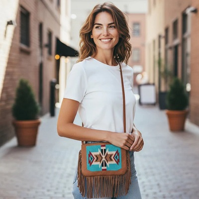 Genuine Leather Crossbody Bag​
