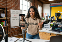 girl making short form videos