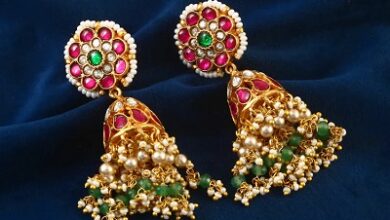 Kundan Earrings Jhumkas