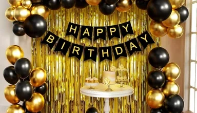 Happy Birthday Foil Balloon Decoration