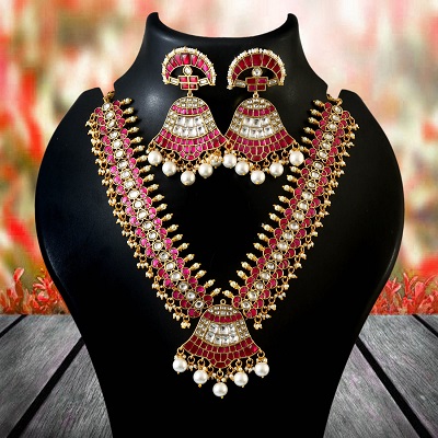 Long Kundan Necklace