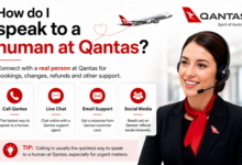 How do I speak to a human at Qantas?