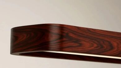 hanging light wooden