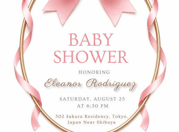 Baby Shower Invitation Card