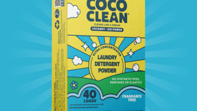 Plastic-free laundry detergent