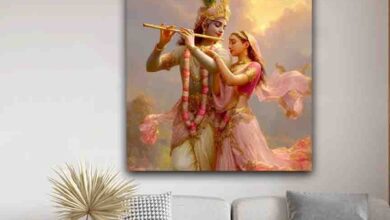Radha Krishna Wall Painting