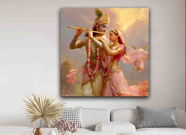Radha Krishna Wall Painting