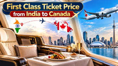 First Class Ticket Price from India to Canada