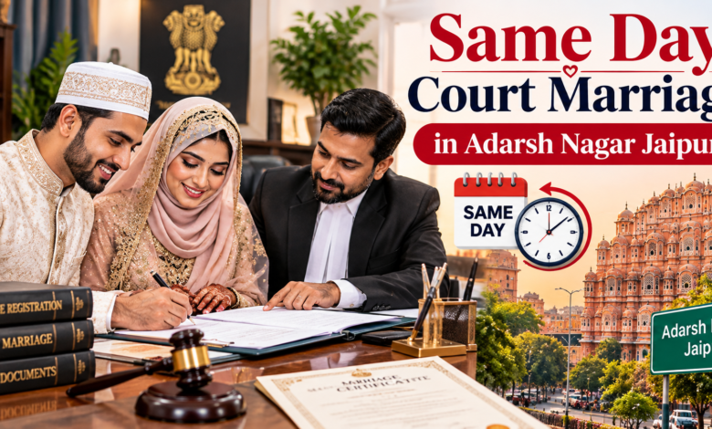 Same Day Court Marriage in Adarsh Nagar Jaipur